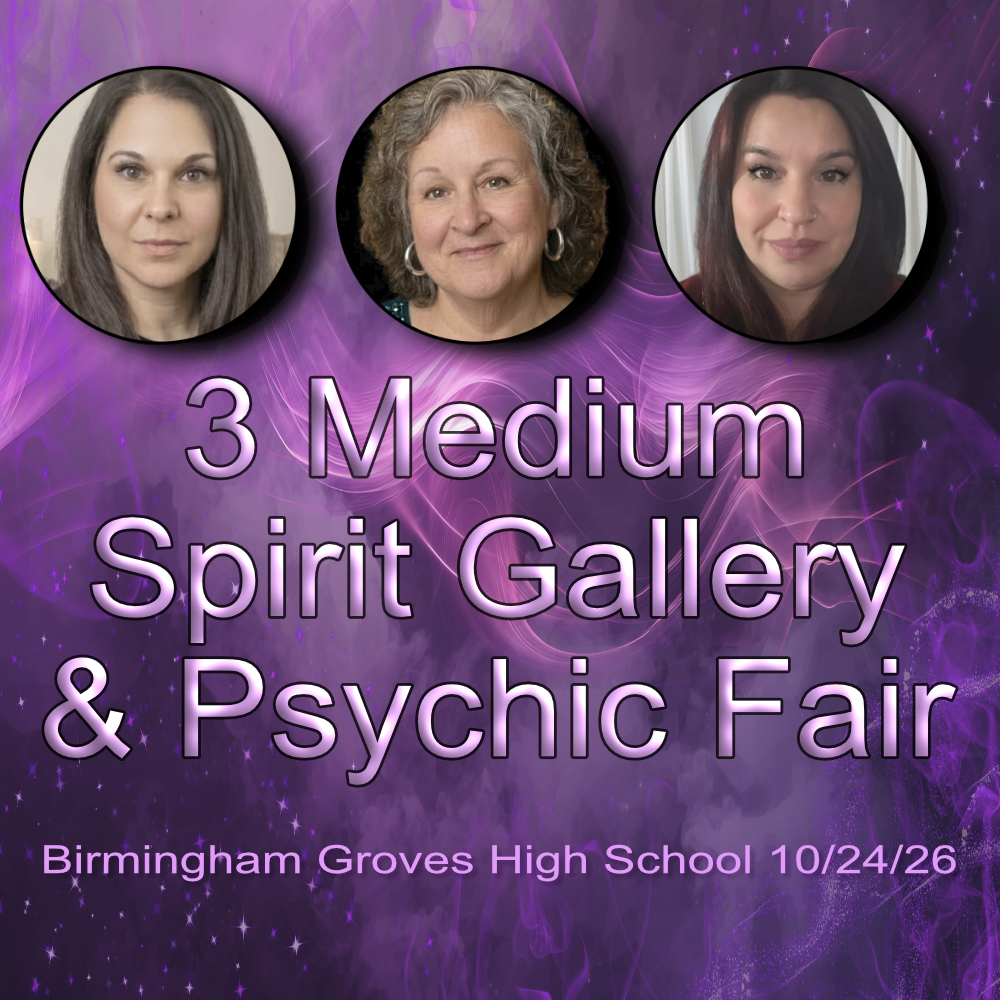 gallery readings, Jeanie Cammarata, medium near me, Mediumship, psychic medium, psychic near me, reiki healng, spirit communication, tarot, oracle, psychic fair, Birmingham, Michigan, Groves High School